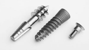 2-middle screw has a Type 2 anodized titanium finish