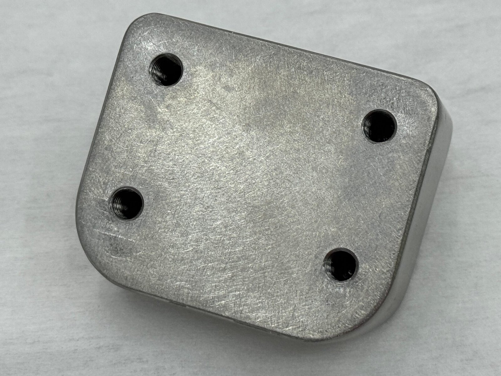 High-precision part showing vibration marks under magnification